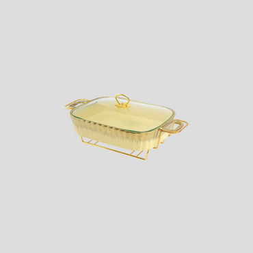 SQ Professional Durane Porcelain Banquet Chafing Dish – 2L Cream-Gold
